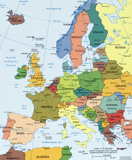 Kartbok Europa